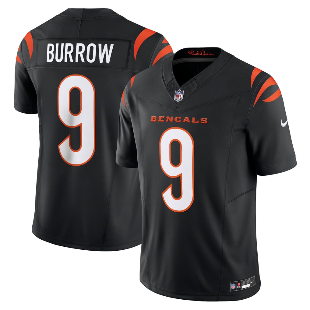Men's Cincinnati Bengals Joe Burrow Nike Black Vapor F.U.S.E. Limited Jersey - Image 1
