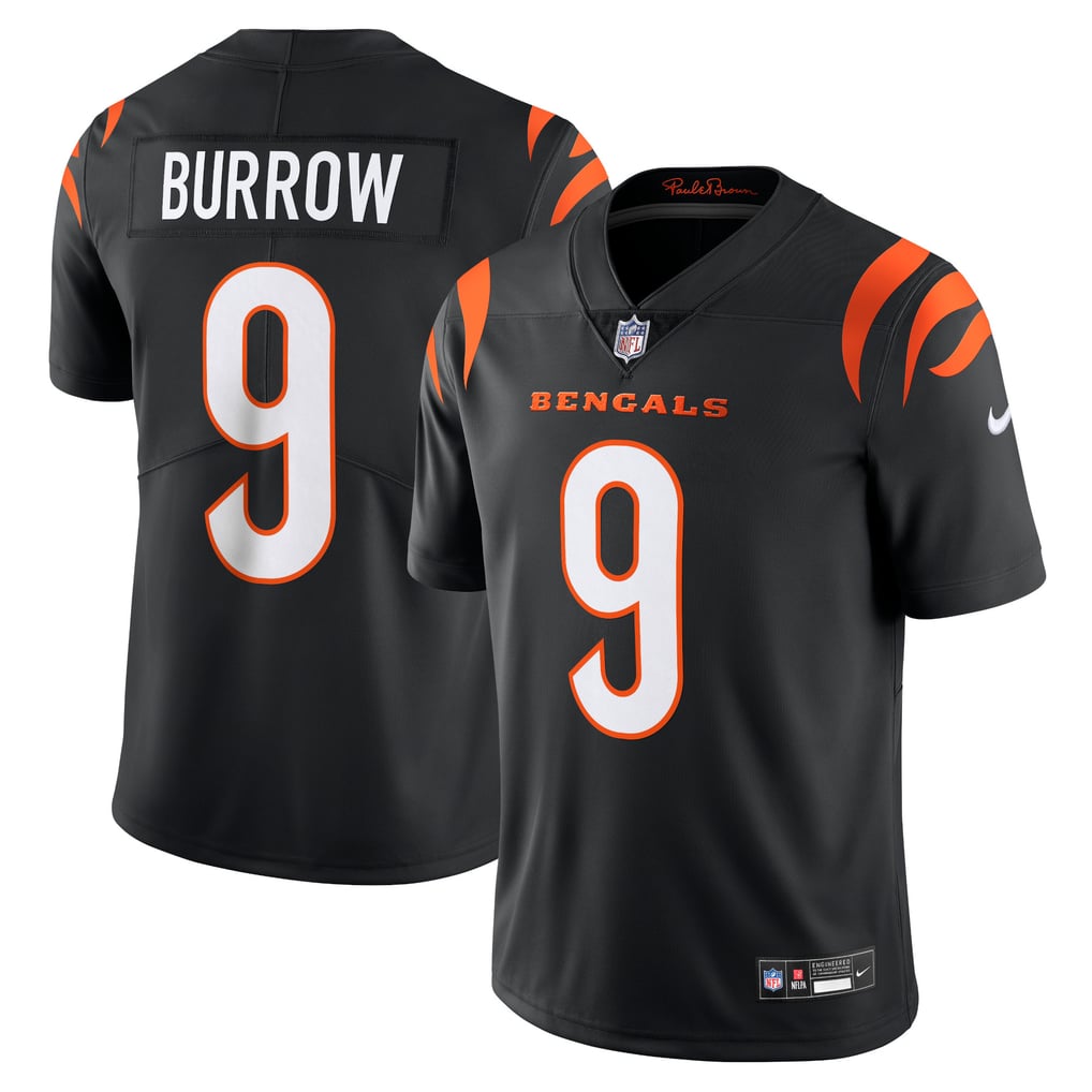 Men's Cincinnati Bengals Joe Burrow Nike Black Vapor Untouchable Limited Jersey - Image 2