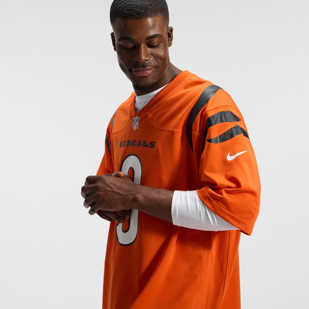 Men's Cincinnati Bengals Joe Burrow Nike Orange Alternate Game Jersey - Image 11