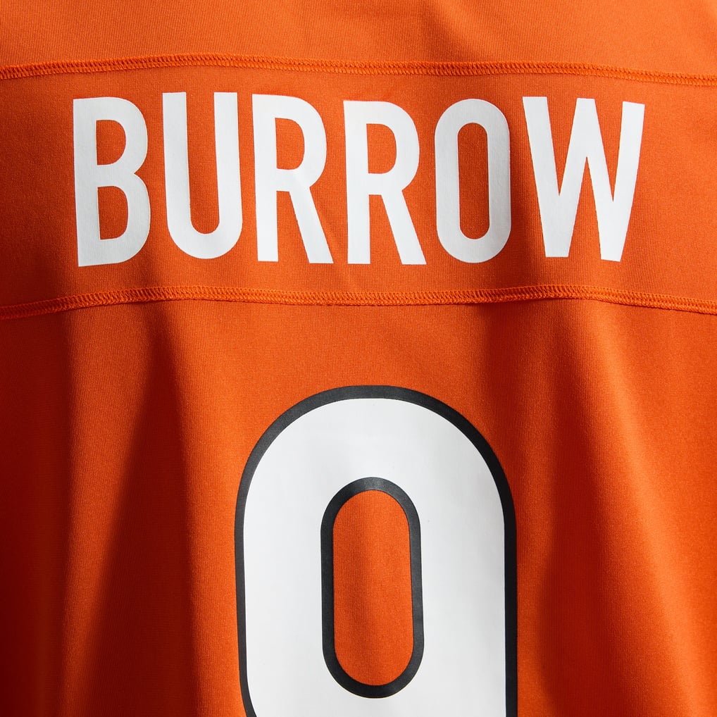 Men's Cincinnati Bengals Joe Burrow Nike Orange Alternate Game Jersey - Image 13