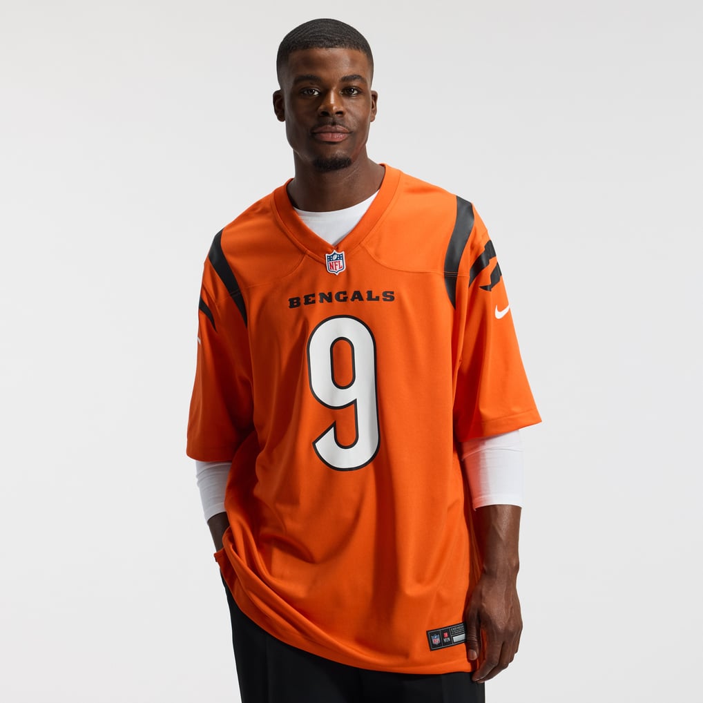 Men's Cincinnati Bengals Joe Burrow Nike Orange Alternate Game Jersey - Image 3
