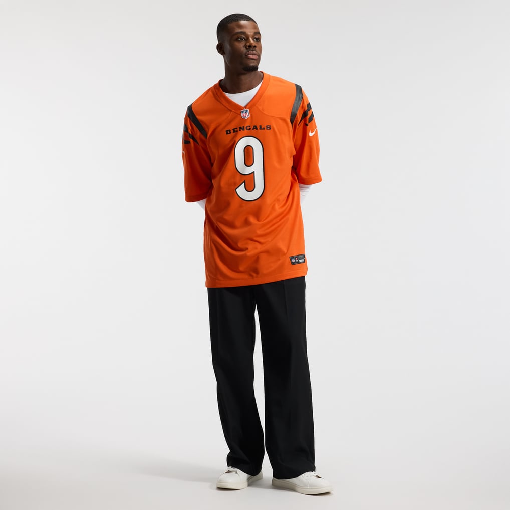 Men's Cincinnati Bengals Joe Burrow Nike Orange Alternate Game Jersey - Image 5