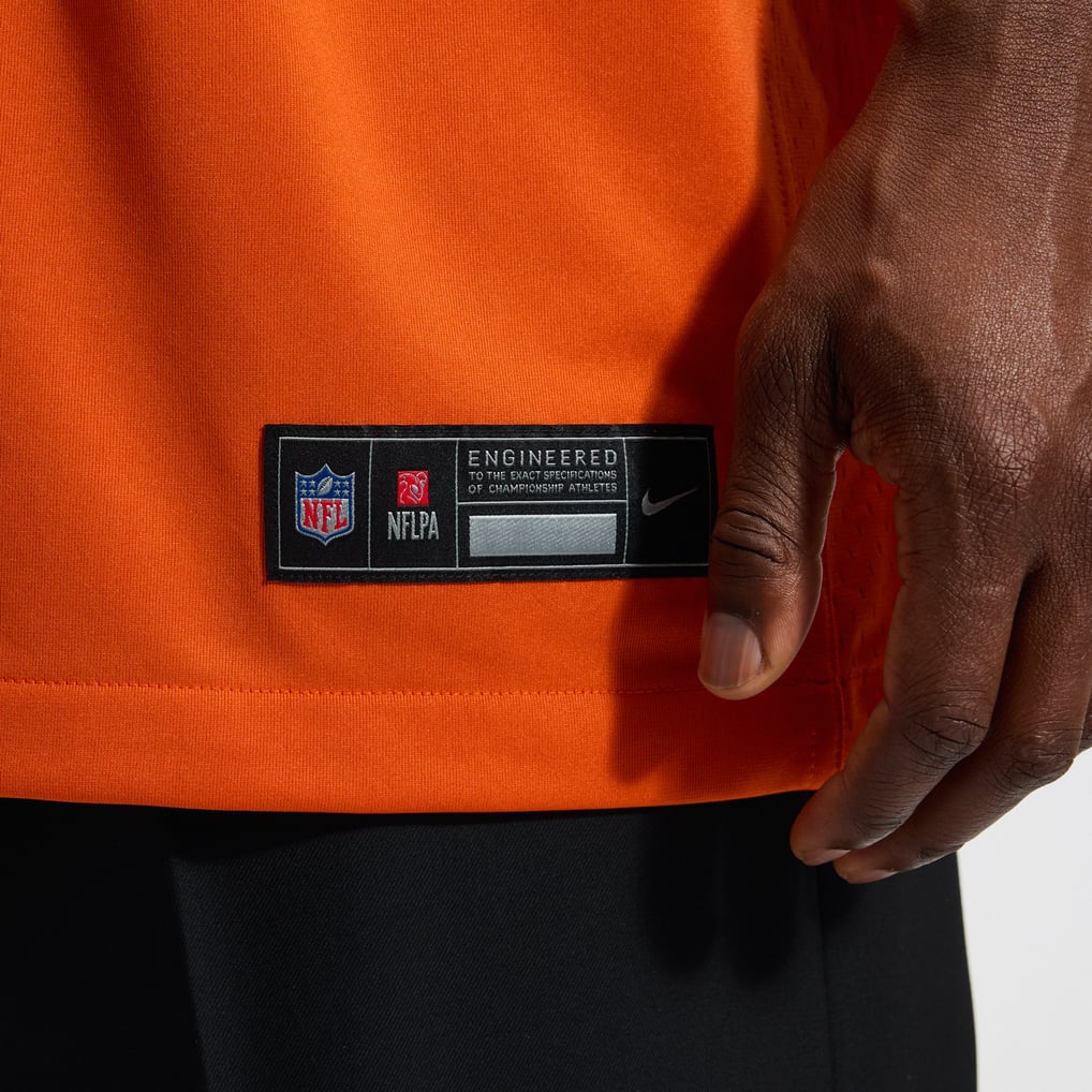 Men's Cincinnati Bengals Joe Burrow Nike Orange Alternate Game Jersey - Image 9