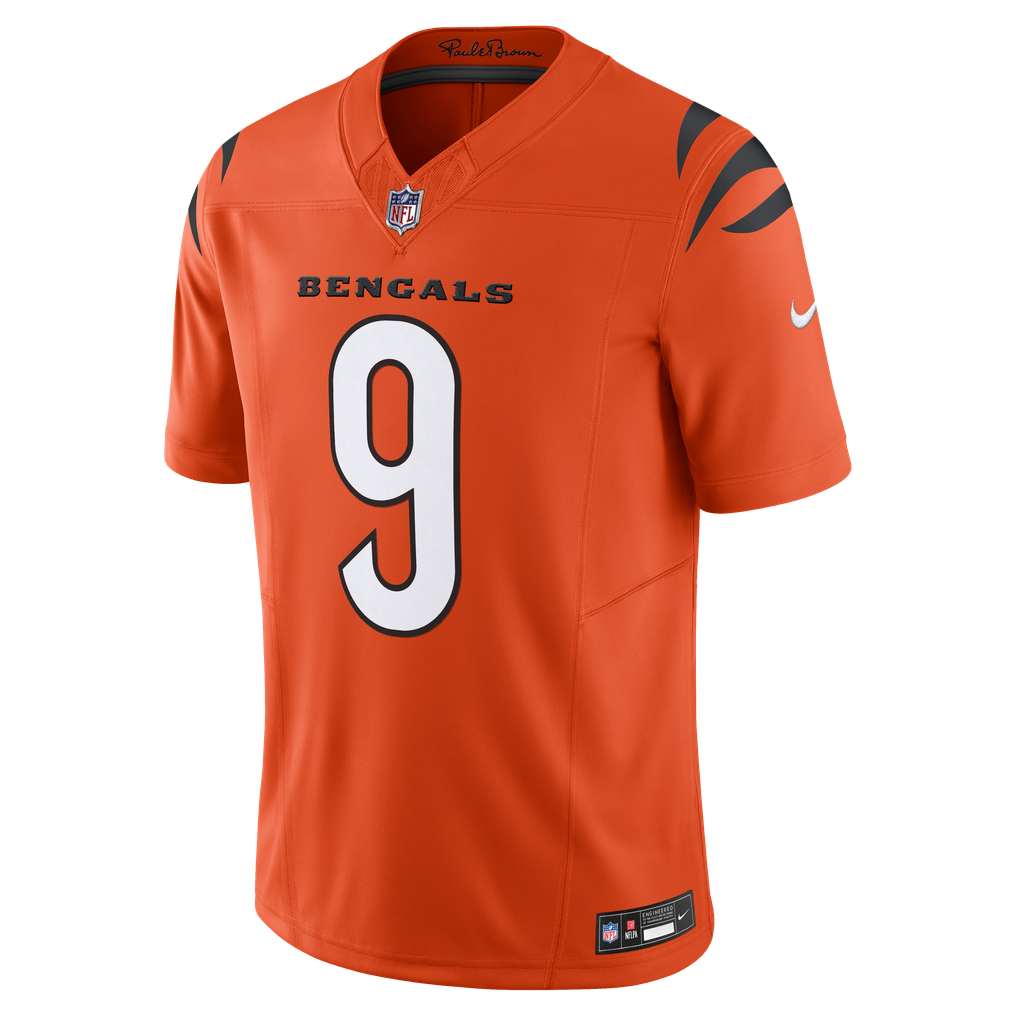Men's Cincinnati Bengals Joe Burrow Nike Orange Vapor F.U.S.E. Limited Jersey - Image 3