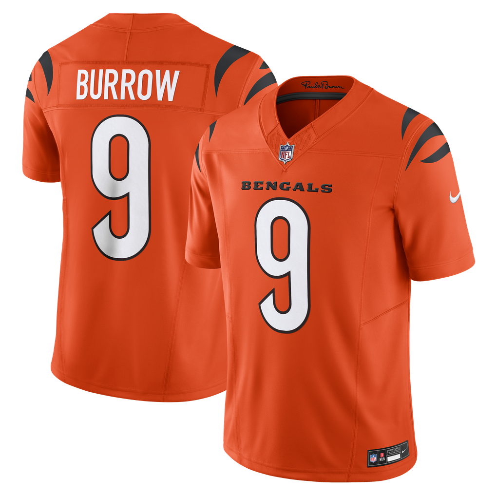 Men's Cincinnati Bengals Joe Burrow Nike Orange Vapor F.U.S.E. Limited Jersey - Image 1