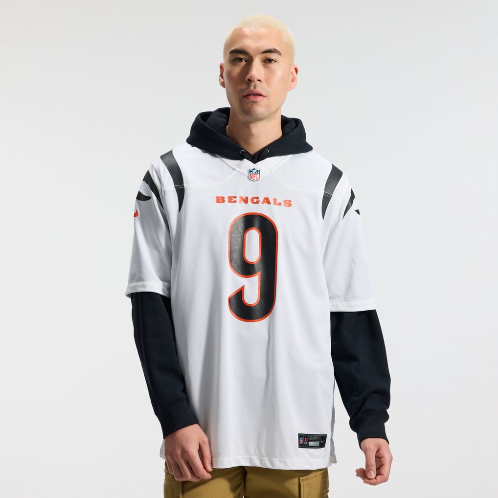 Men's Cincinnati Bengals Joe Burrow Nike White Game Jersey - Image 3