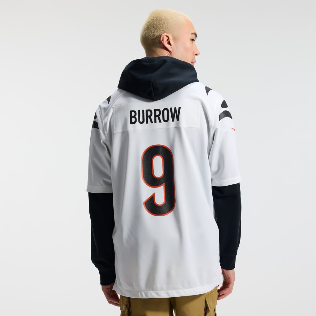 Men's Cincinnati Bengals Joe Burrow Nike White Game Jersey - Image 4