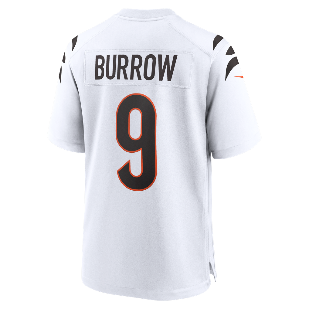 Men's Cincinnati Bengals Joe Burrow Nike White Game Jersey - Image 8