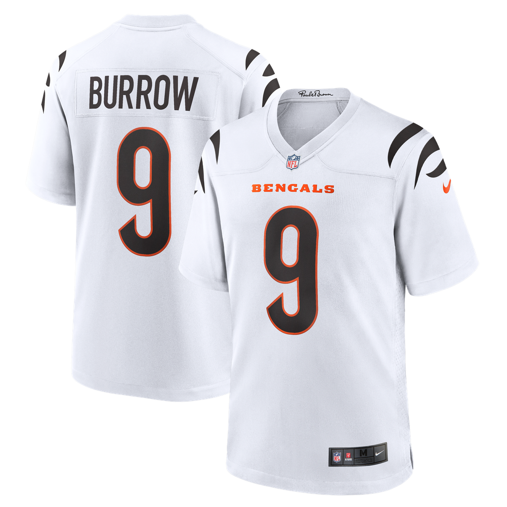 Men's Cincinnati Bengals Joe Burrow Nike White Game Jersey - Image 1