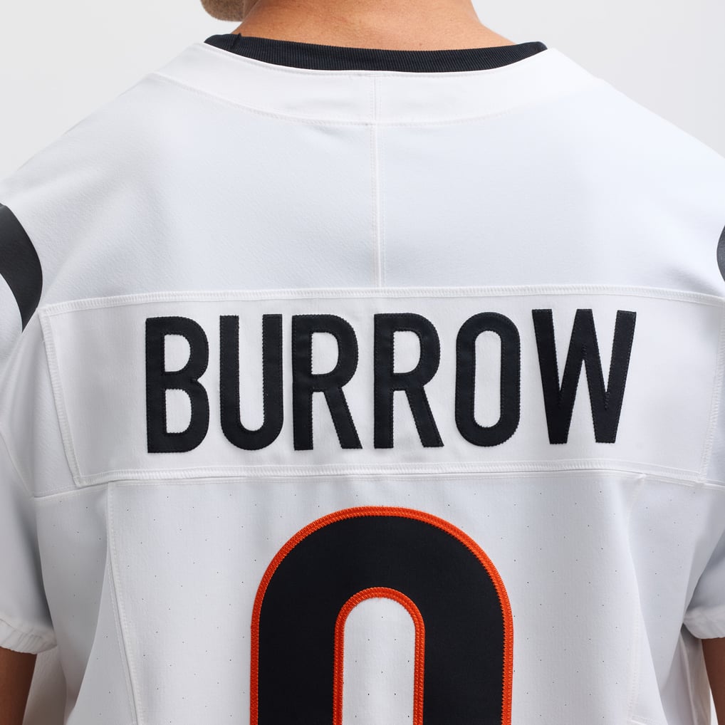 Men's Cincinnati Bengals Joe Burrow Nike White Vapor F.U.S.E. Elite Jersey - Image 9