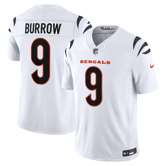 Men's Cincinnati Bengals Joe Burrow Nike White Vapor F.U.S.E. Stitched Limited Jersey - Image 1