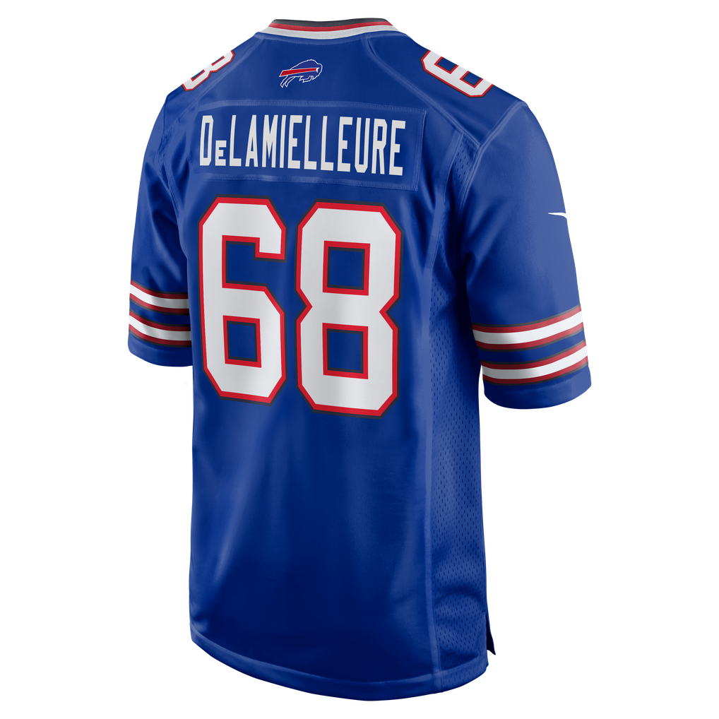 Men's Buffalo Bills Joe DeLamielleure Nike Royal Game Retired Player Jersey - Image 4
