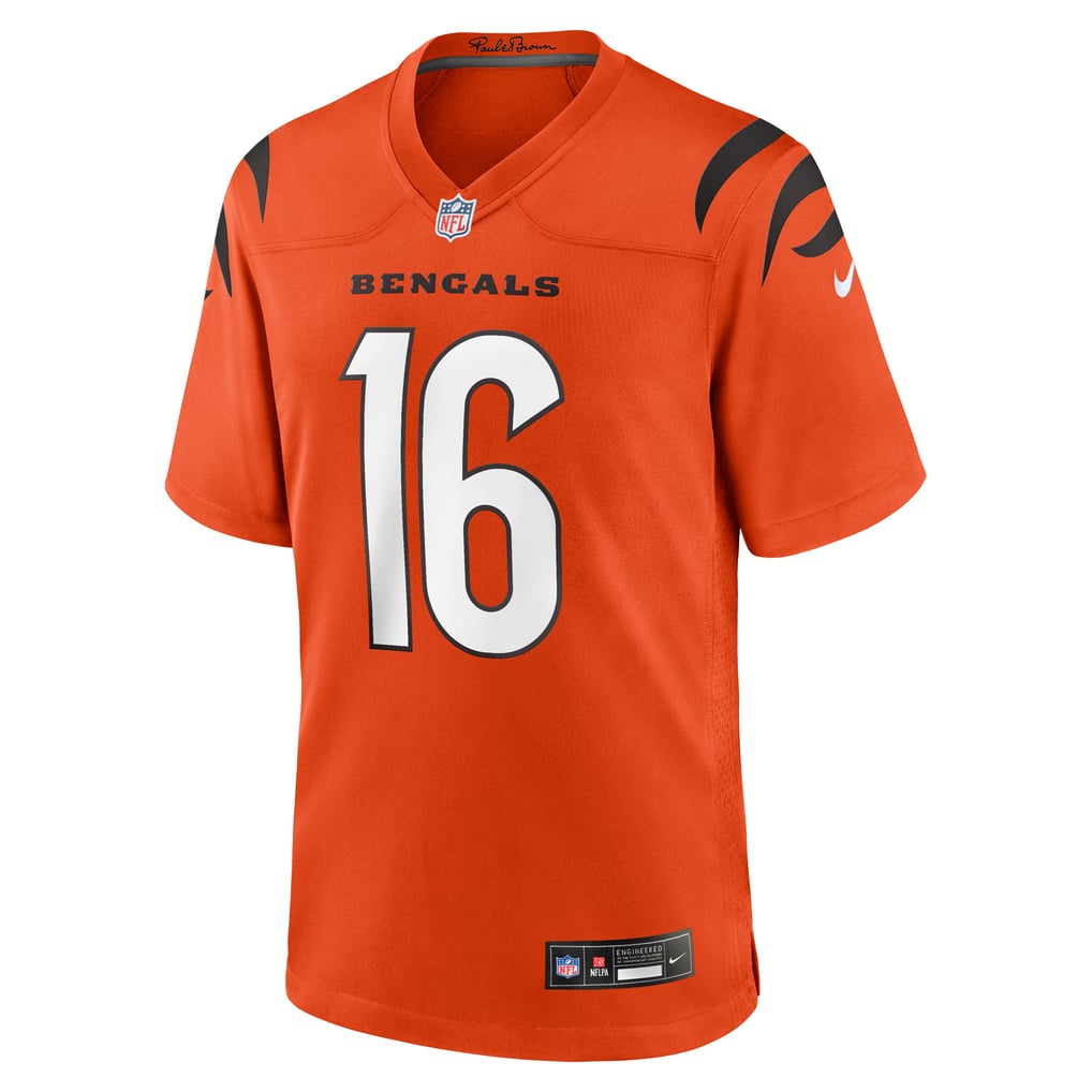 Men's Cincinnati Bengals Joe Flacco Nike Orange Alternate Game Jersey - Image 3