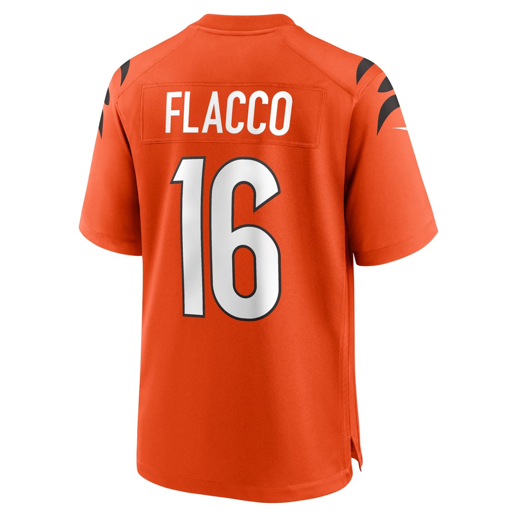 Men's Cincinnati Bengals Joe Flacco Nike Orange Alternate Game Jersey - Image 4
