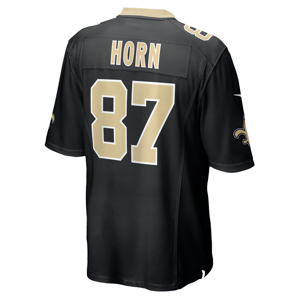 Men's New Orleans Saints Joe Horn Nike Black Game Retired Player Jersey - Image 4