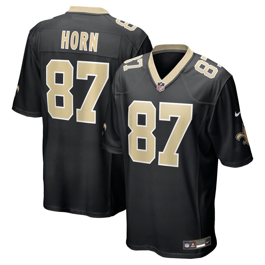 Men's New Orleans Saints Joe Horn Nike Black Game Retired Player Jersey - Image 1