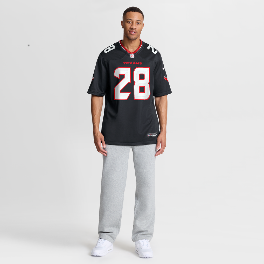 Men's Houston Texans Joe Mixon Nike Navy Game Jersey - Image 8