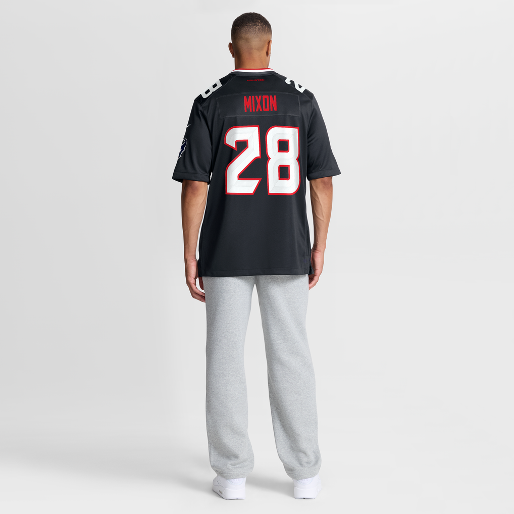 Men's Houston Texans Joe Mixon Nike Navy Game Jersey - Image 9