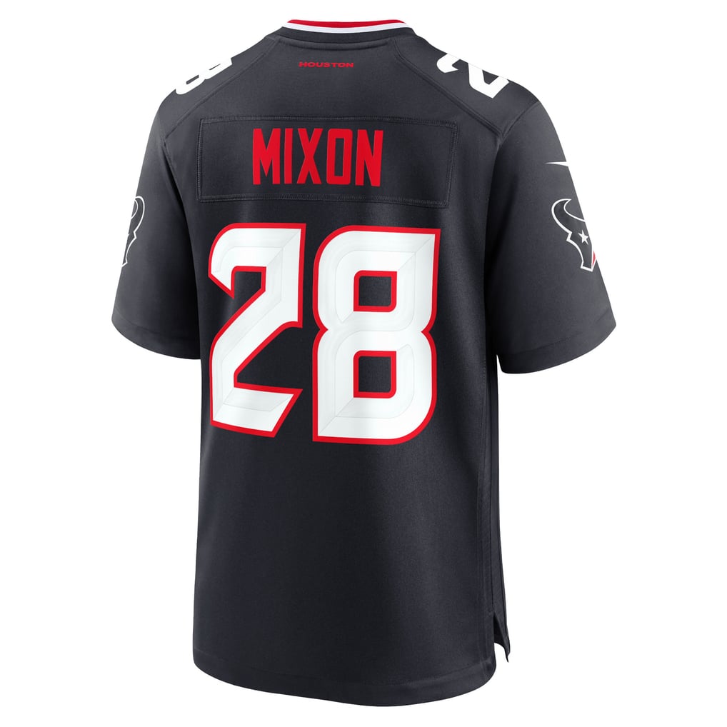 Men's Houston Texans Joe Mixon Nike Navy Game Jersey - Image 4