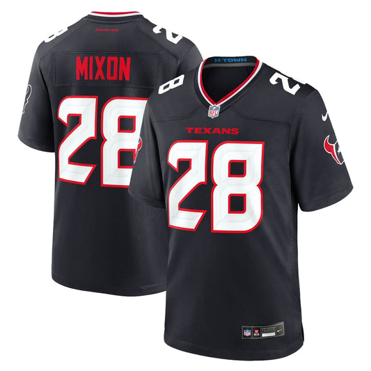 Men's Houston Texans Joe Mixon Nike Navy Game Jersey - Image 1