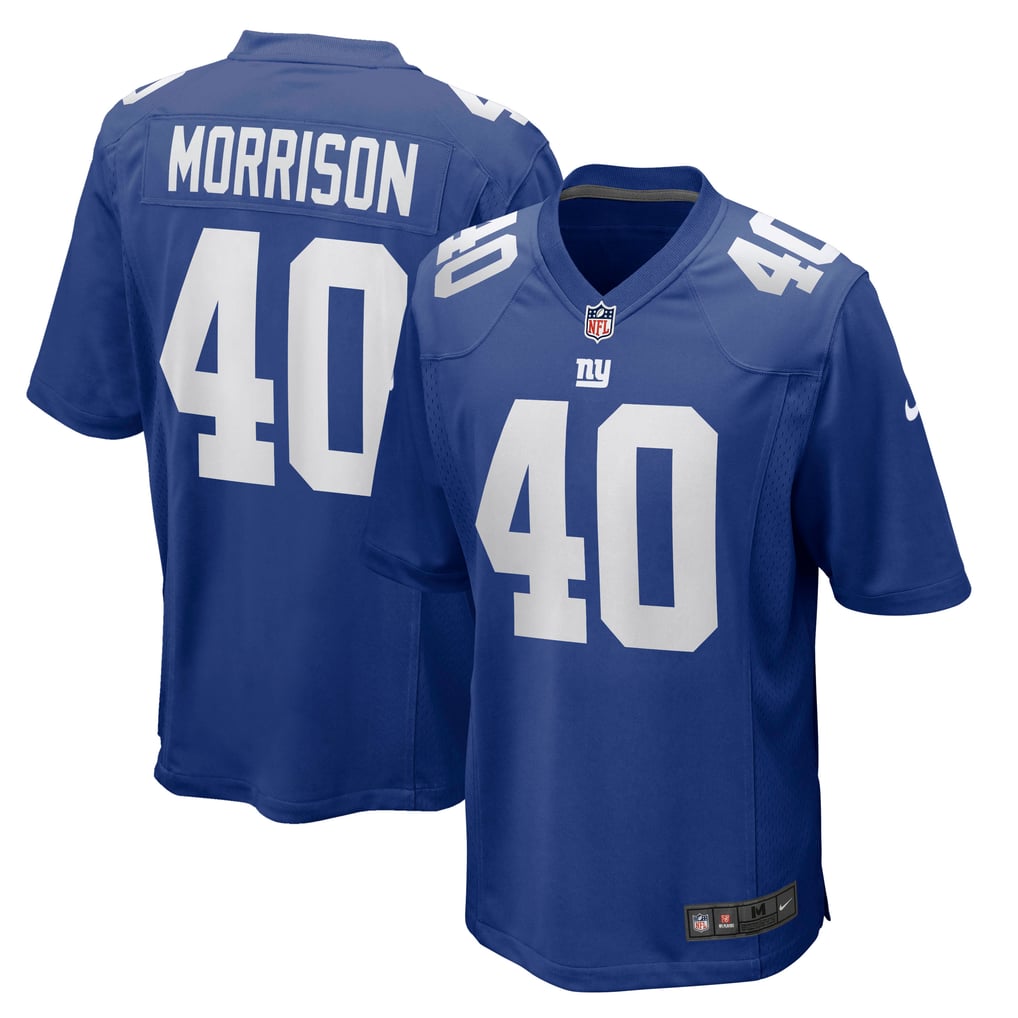 Men's New York Giants Joe Morrison Nike Royal Retired Player Jersey - Image 1