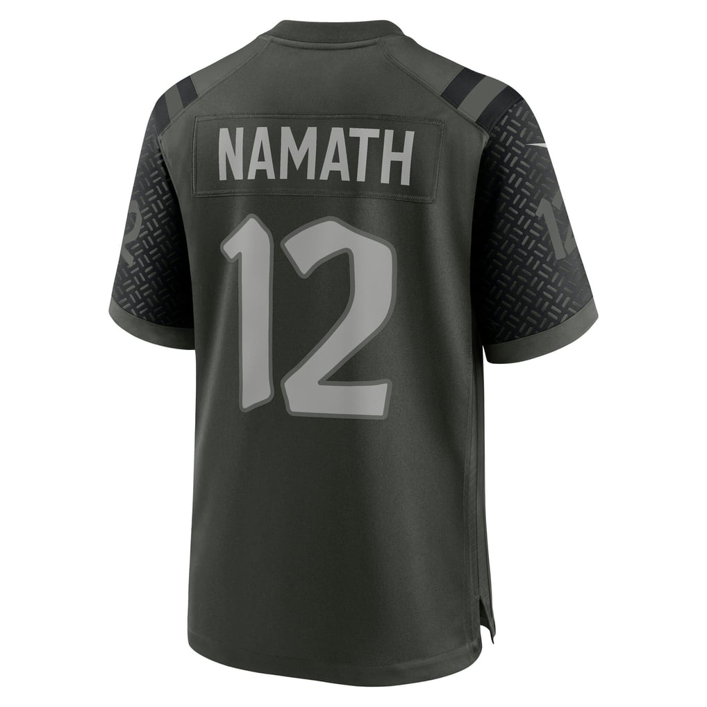Men's New York Jets Joe Namath Nike Green Rivalries Collection Retired Player Game Jersey - Image 4