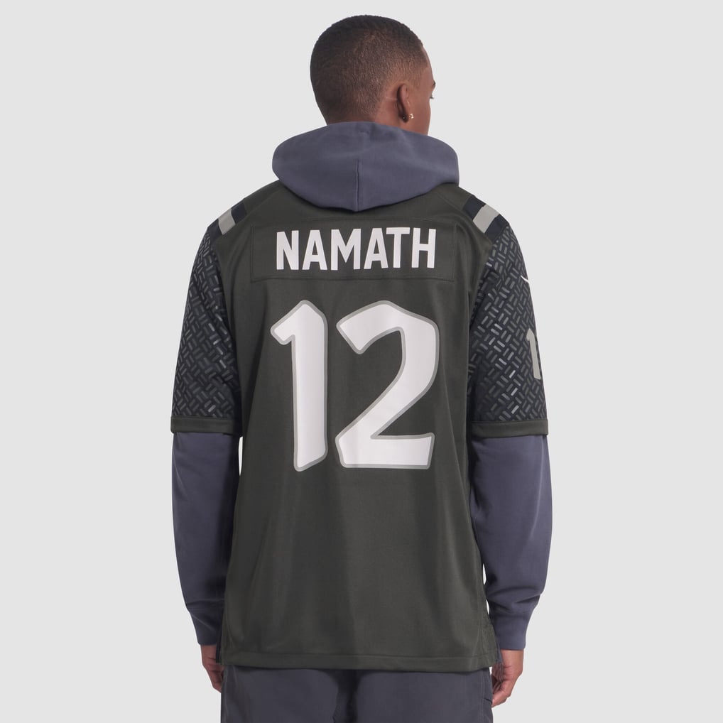 Men's New York Jets Joe Namath Nike Green Rivalries Collection Retired Player Game Jersey - Image 6
