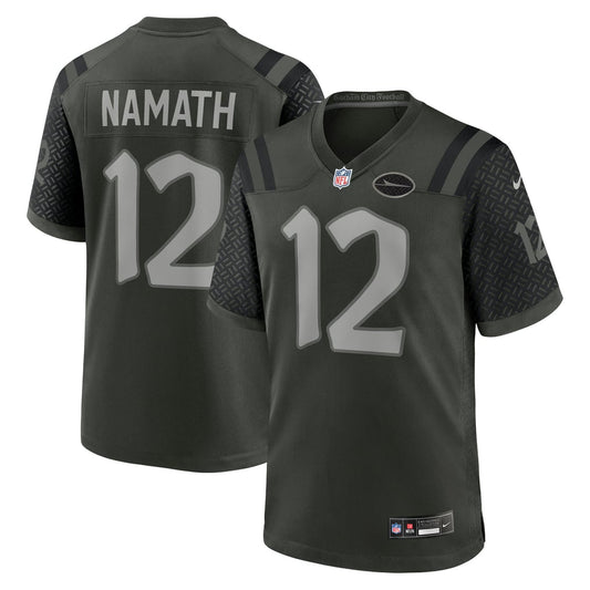 Men's New York Jets Joe Namath Nike Green Rivalries Collection Retired Player Game Jersey - Image 1