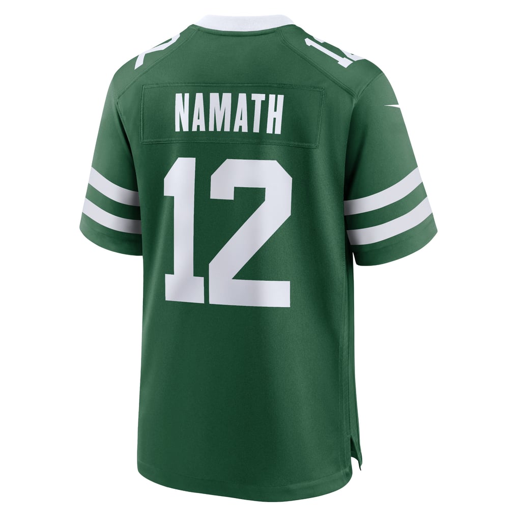 Men's New York Jets Joe Namath Nike Legacy Green Game Jersey - Image 4
