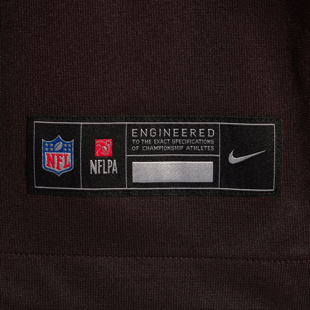 Men's Cleveland Browns Joe Thomas Nike Brown Retired Game Player Jersey - Image 7