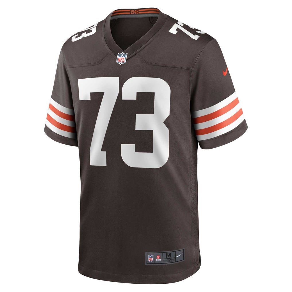Men's Cleveland Browns Joe Thomas Nike Brown Retired Player Game Jersey - Image 4