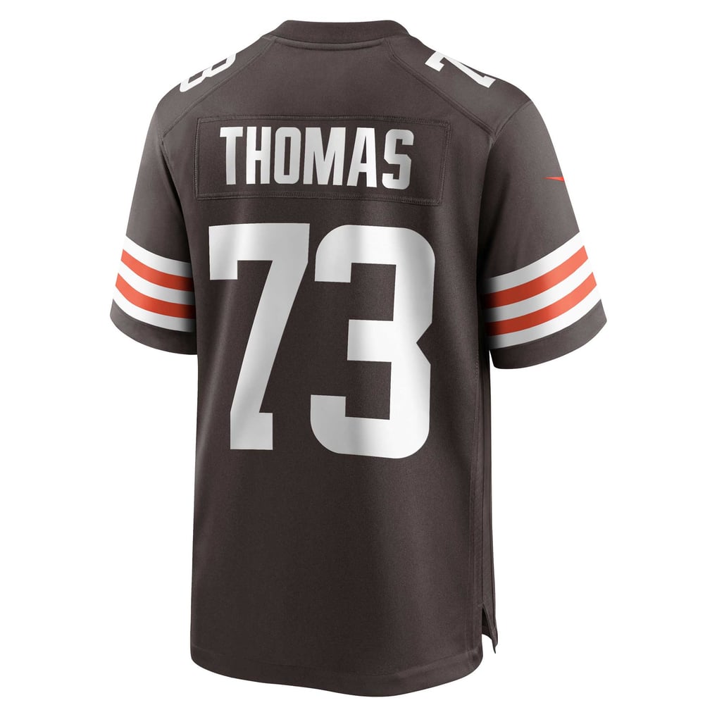 Men's Cleveland Browns Joe Thomas Nike Brown Retired Player Game Jersey - Image 5