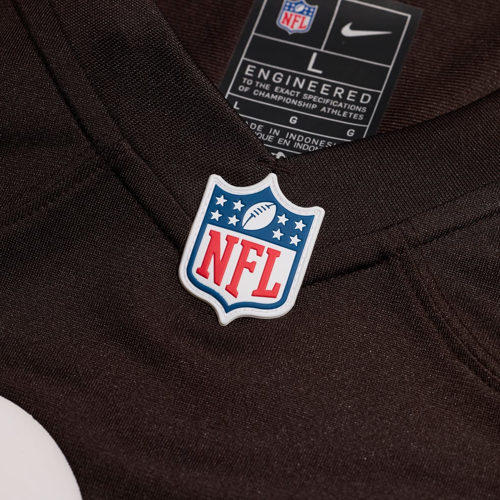 Men's Cleveland Browns Joe Thomas Nike Brown Retired Player Game Jersey - Image 6