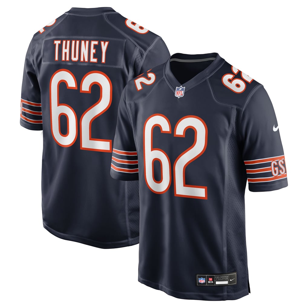 Men's Chicago Bears Joe Thuney Nike Navy Team Game Jersey - Image 2