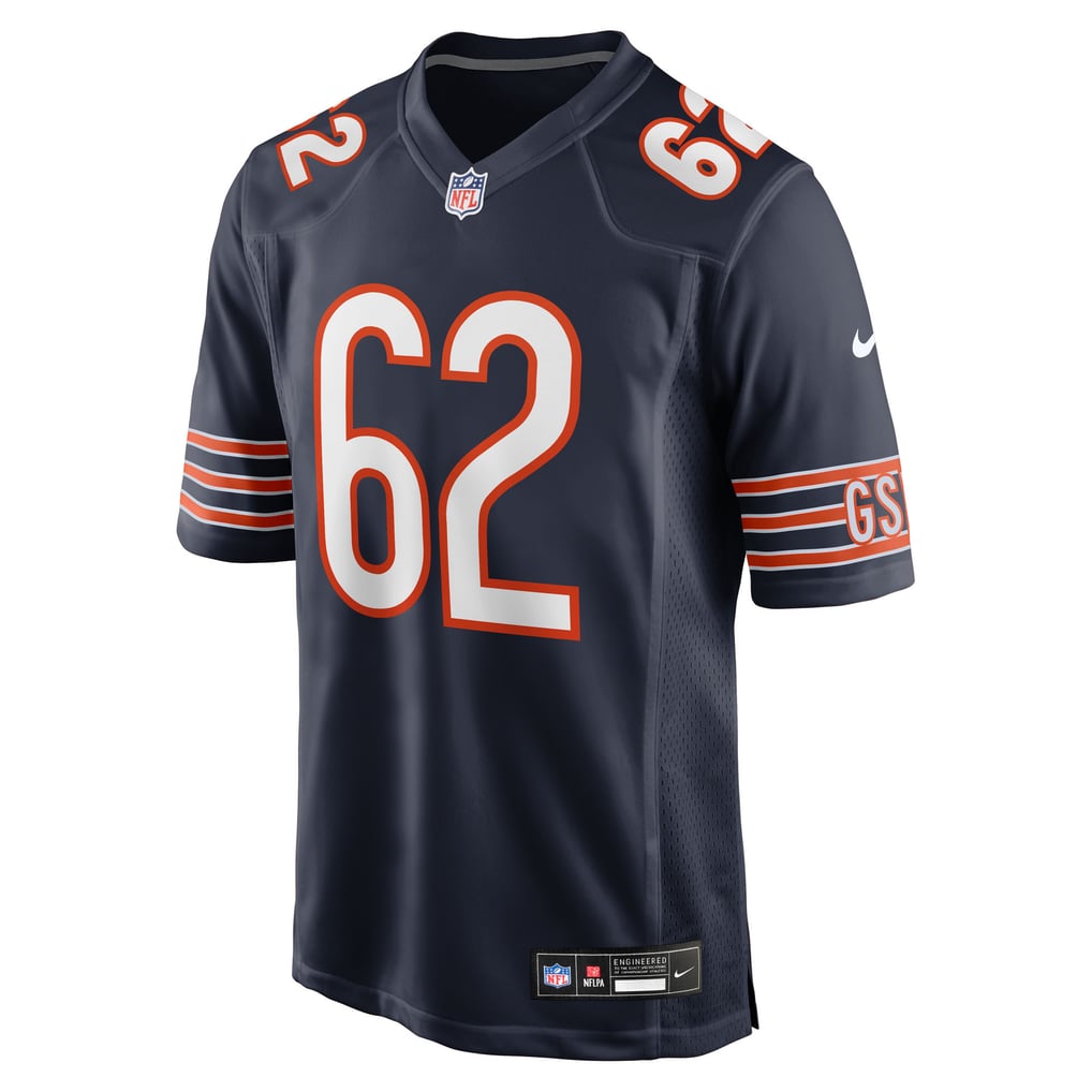 Men's Chicago Bears Joe Thuney Nike Navy Team Game Jersey - Image 3