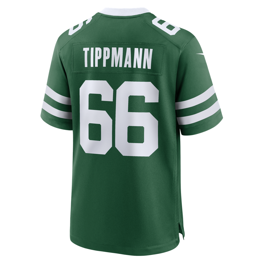 Men's New York Jets Joe Tippmann Nike Legacy Green Team Game Jersey - Image 4