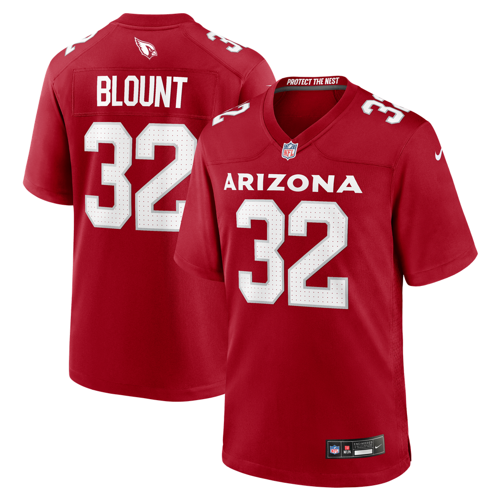 Men's Arizona Cardinals Joey Blount Nike  Cardinal  Game Jersey - Image 2