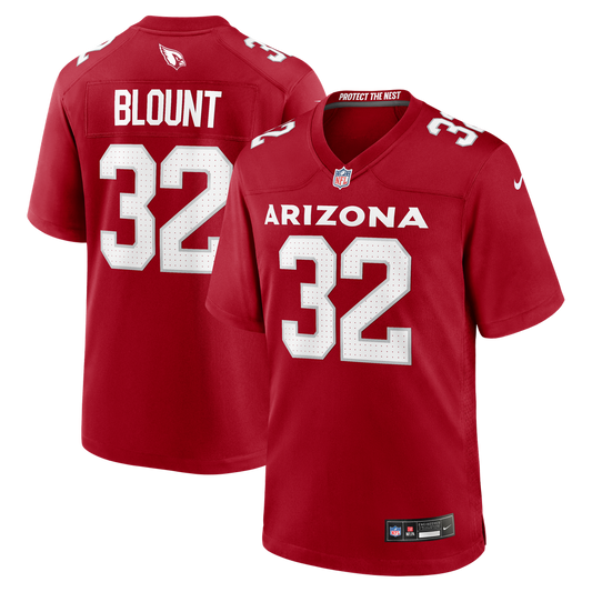 Men's Arizona Cardinals Joey Blount Nike  Cardinal  Game Jersey - Image 1