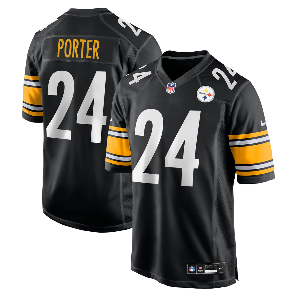 Men's Pittsburgh Steelers Joey Porter Jr. Nike Black  Game Jersey - Image 2