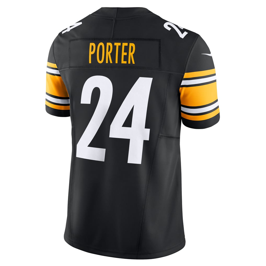 Men's Pittsburgh Steelers Joey Porter Jr. Nike Black Vapor F.U.S.E. Limited Jersey - Image 4