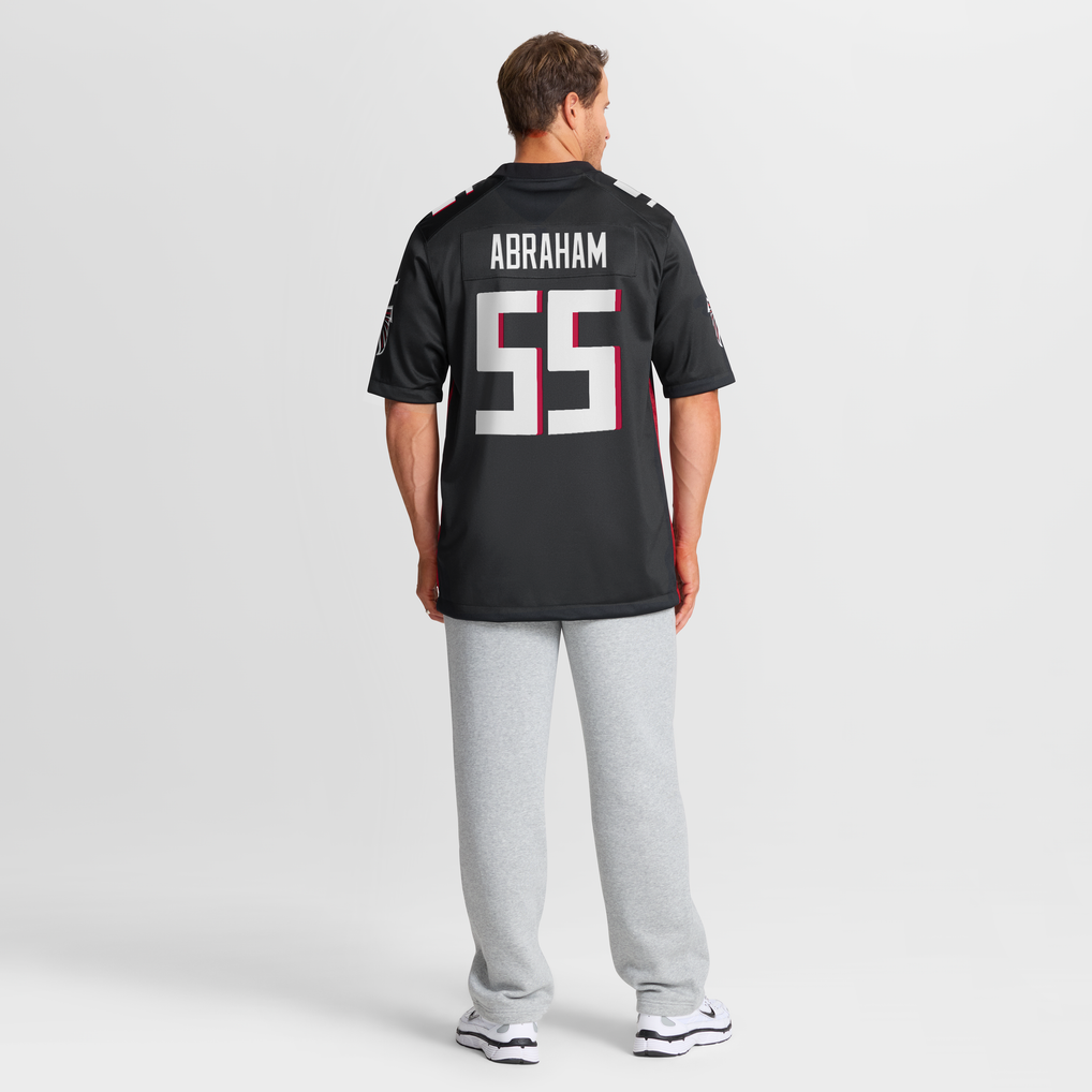 Men's Atlanta Falcons John Abraham Nike Black Game Retired Player Jersey