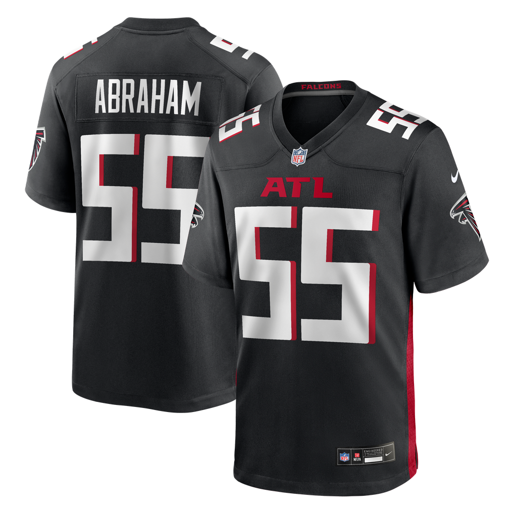 Men's Atlanta Falcons John Abraham Nike Black Game Retired Player Jersey