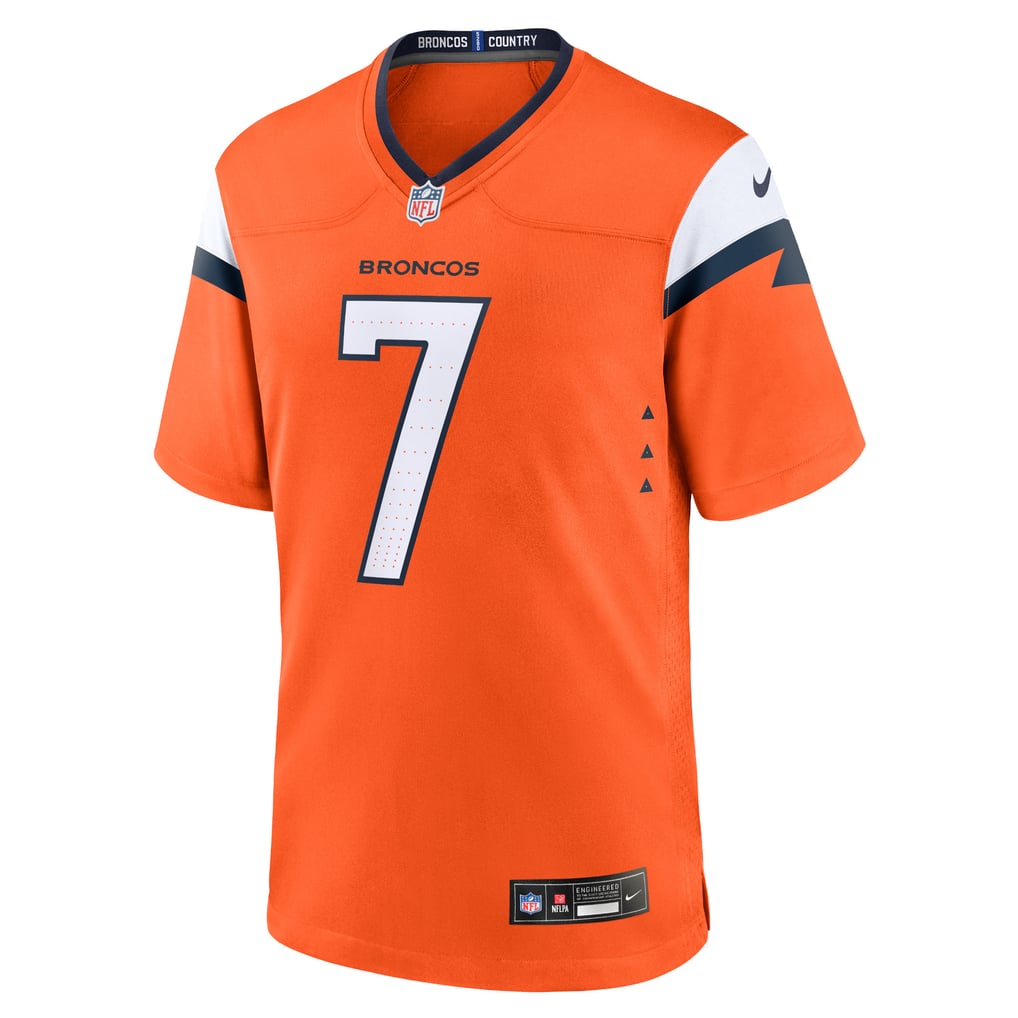 Men's Denver Broncos John Elway Nike Orange Team Retired Player Game Jersey - Image 3