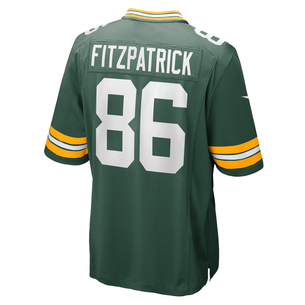 Men's Green Bay Packers John FitzPatrick Nike  Green Team Game Jersey - Image 4