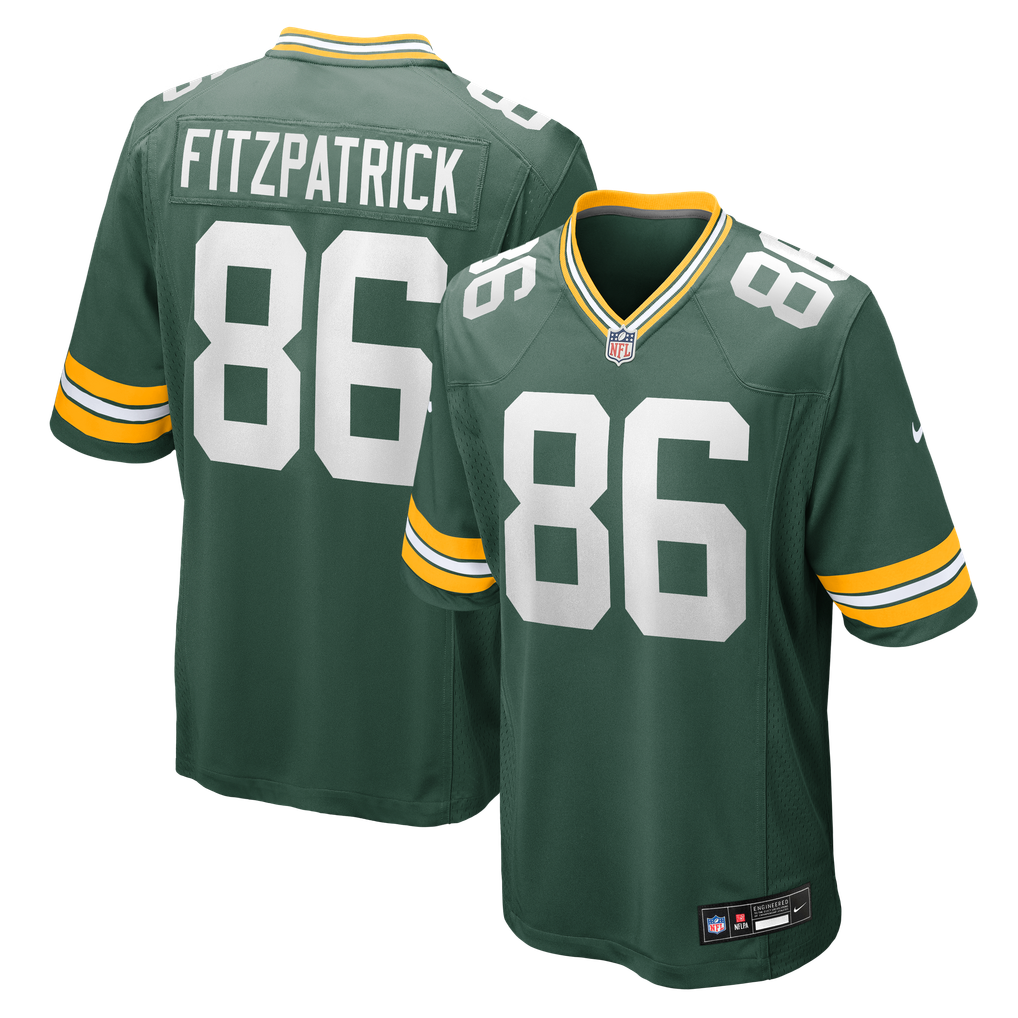 Men's Green Bay Packers John FitzPatrick Nike  Green Team Game Jersey - Image 1