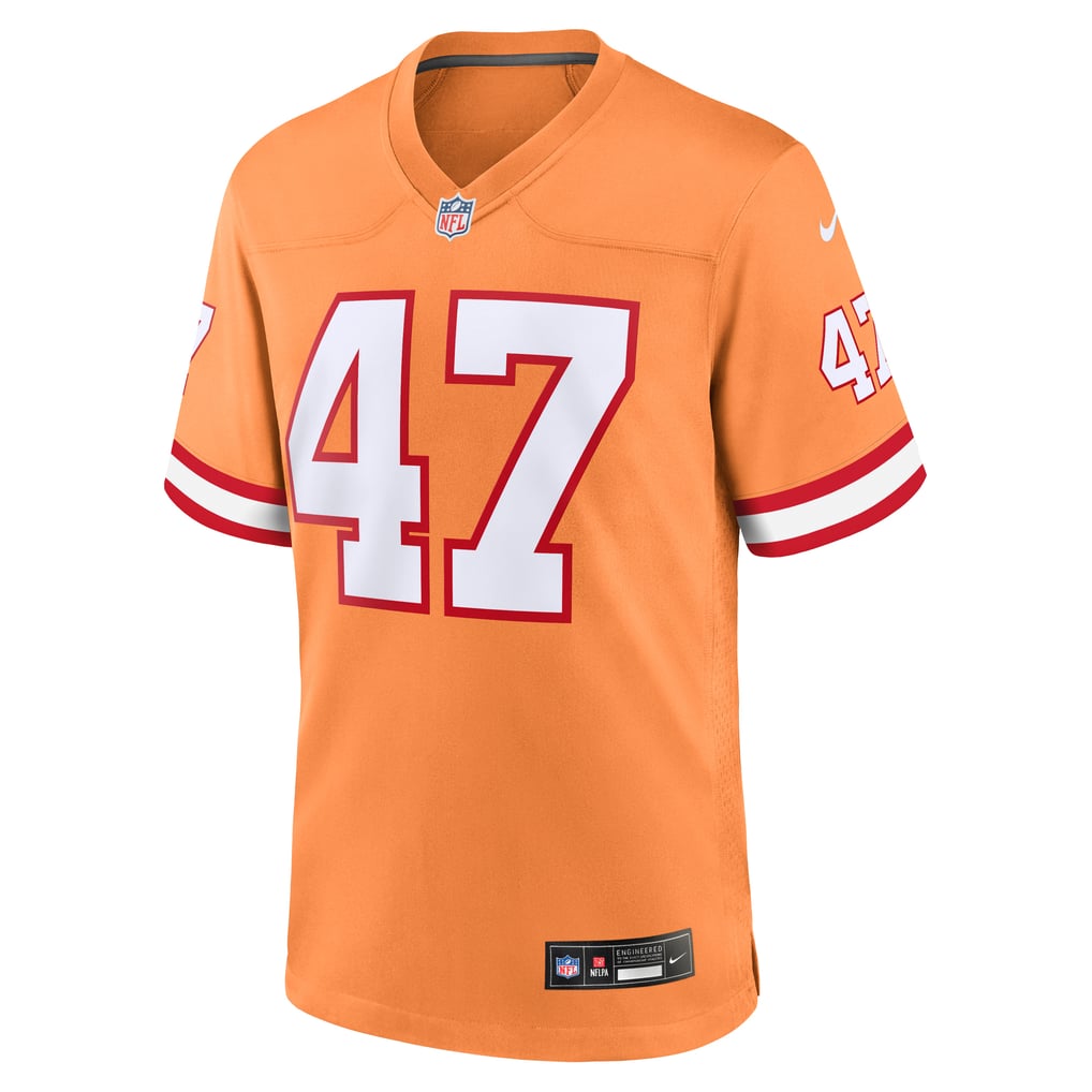 Men's Tampa Bay Buccaneers John Lynch Nike Orange Throwback Game Jersey - Image 3