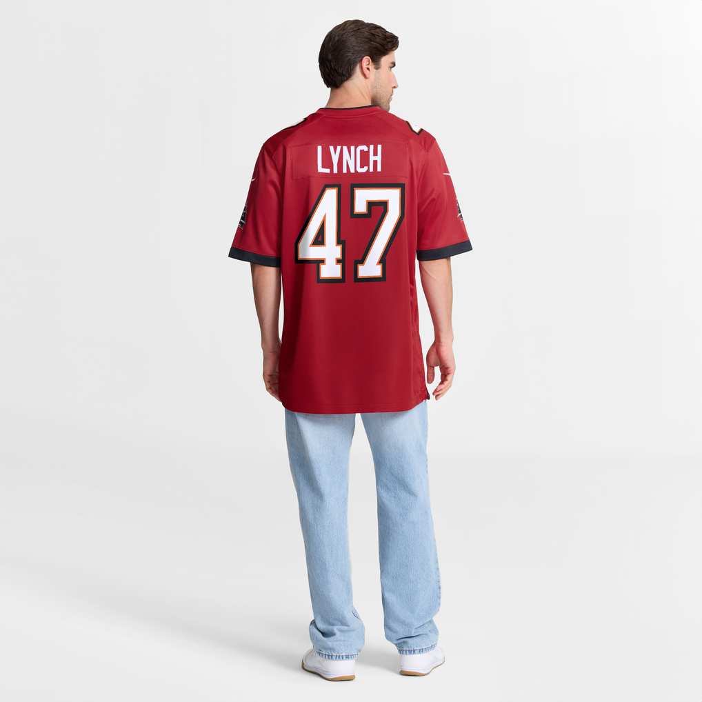 Men's Tampa Bay Buccaneers John Lynch Nike Red Game Retired Player Jersey - Image 9