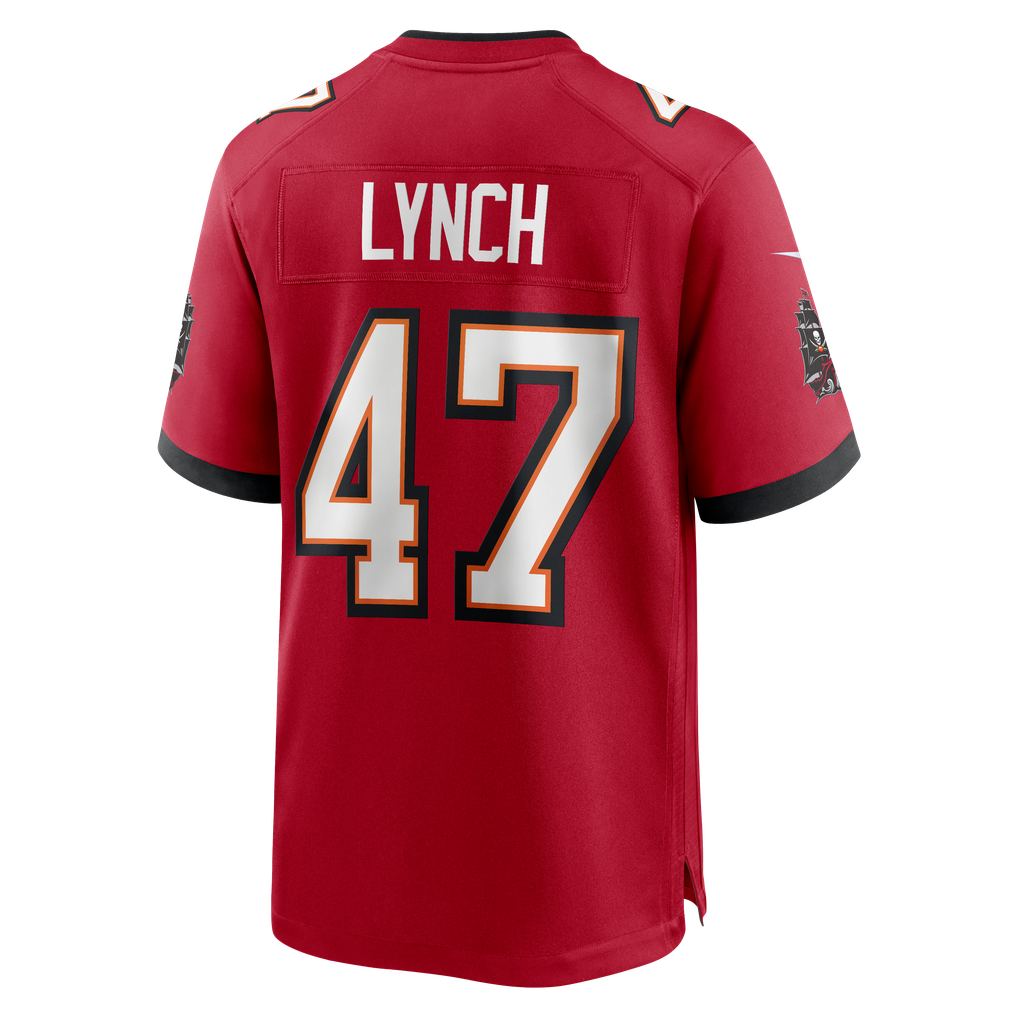 Men's Tampa Bay Buccaneers John Lynch Nike Red Game Retired Player Jersey - Image 4