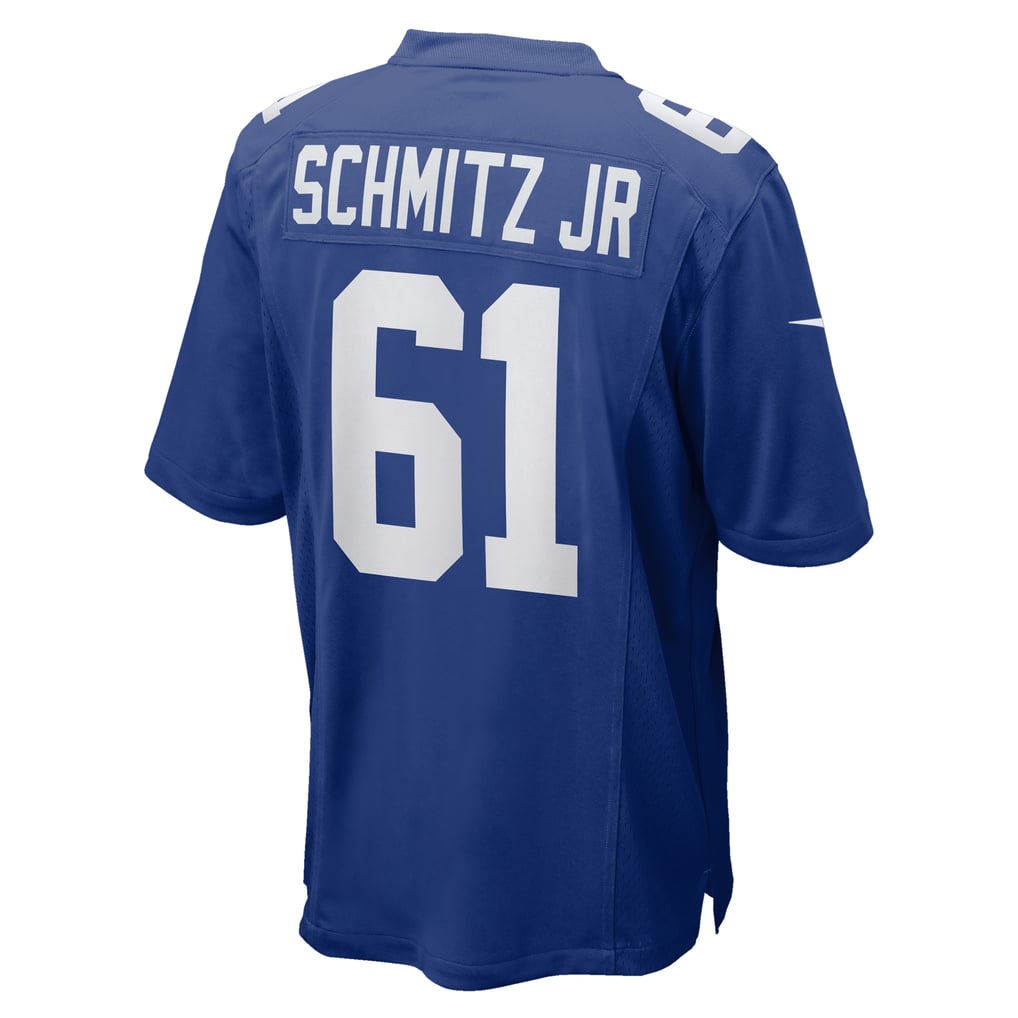 Men's New York Giants John Michael Schmitz Jr. Nike  Royal Team Game Jersey - Image 4