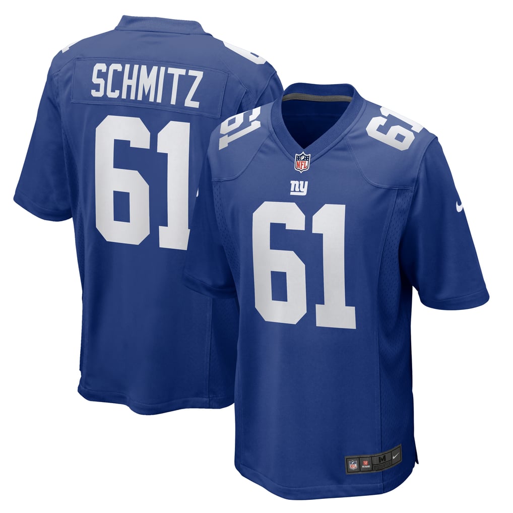 Men's New York Giants John Michael Schmitz Nike  Royal Team Game Jersey - Image 2